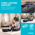 thumbnail image 5 of Intex 68564E Inflatable Ultra Lounge Chair With Cup Holder And Ottoman Set, Gray, 5 of 6