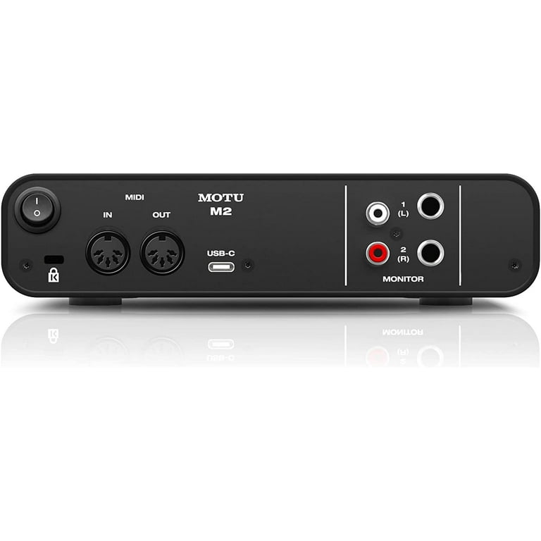 MOTU M2 2x2 USB-C Audio Interface Bundle with Headphone, XLR