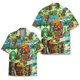 thumbnail image 5 of Camisas hawaianas de mapache con estampado 3D de manga corta holgadas y transpirables estilo polinesio Tiki para hombre y mujer, para fiestas en la playa, 5 of 5