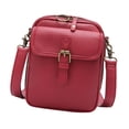thumbnail image 3 of Bolso de hombro de piel sintética para hombre, ideal para viajes de negocios y actividades al aire libre. rojo, 3 of 8
