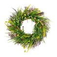 thumbnail image 4 of perfeclan Front Door Spring Wreath Artificial Wreath Simple Fashion Hanging Flower Wreath for Garden Celebration Patio Diameter 40CM, 4 of 9