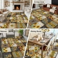 thumbnail image 6 of 6x9 Area Rugs for Living Room, Sunflowers Non Slip Area Rugs for Kitchen Bedroom Entryway, Farmhouse Vintage Western Texas Star Plaid Washable Carpet Runner Rug Floor Mats for Bedroom Home Decor, 6 of 9