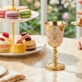 thumbnail image 5 of Wine Glass Cups Metal Shot Glass Exquisitedly Crystal Accented Medieval Goblets For And Celebration, 5 of 8