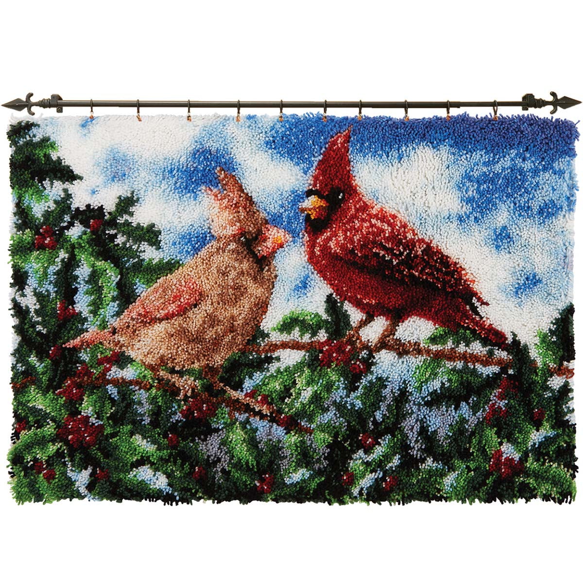 Herrschners® Winter Cardinals Latch Hook Kit