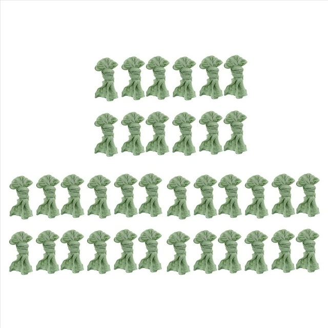 Servilletas de Servilletas de Cena Arrugadas Servilletas de Mesa Servilletas Decorativas de Tela (Verde, 36 Paquetes)