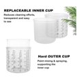 thumbnail image 2 of 25PCS Disposable Paint Sprayer Mixing Cup 20OZ (600ml) Kit, 2 of 5