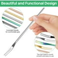 thumbnail image 5 of 10 Piece Stainless Steel Fruit Forks,Bexikou 8.66-Inch Salad Fruit Forks Dessert Cake Forks,2 Prong Appetizer Forks for Birthday Party Wedding Restaurant(Silver), 5 of 7