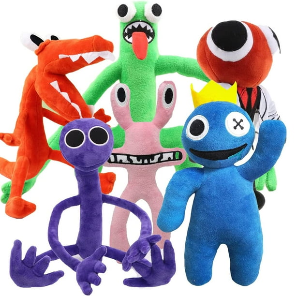 Roblox Rainbow Friends juego de los amantes de los regalos para niños y niñas, Rainbow Friends muñecos de peluche, adultos niños muñecos de peluche, muñecos de peluche de dibujos animados juguetes JadeP Peluche Roblox Rainbow Friends