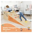 thumbnail image 3 of Wooden Climbing Triangle Set - Indoor Playground with Seesaw, Ramp, Ladder & Stool - Adjustable Height - ASTM/CPSIA Certified - for Toddlers & Kids, 3 of 9
