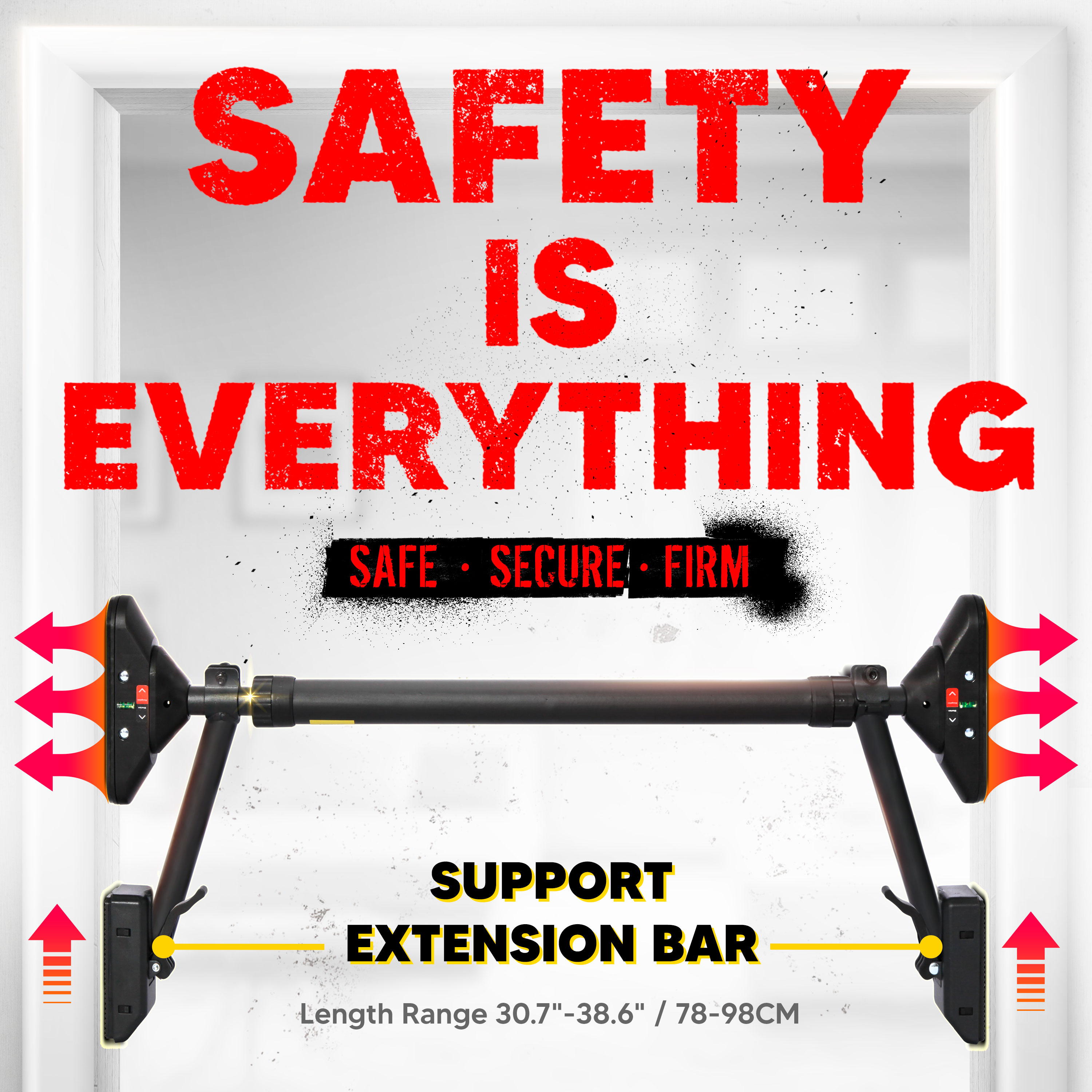 Pull Up Bar, E-Jet Sport, Chin up Bar Upper Body Workout, Two-Way Support Fitness Training Equipment