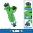 thumbnail image 2 of Boquilla de inyección de combustible No.16600JK20A para Nissan Pathfinder 14-20 3.5L verde 6 piezas, 2 of 6