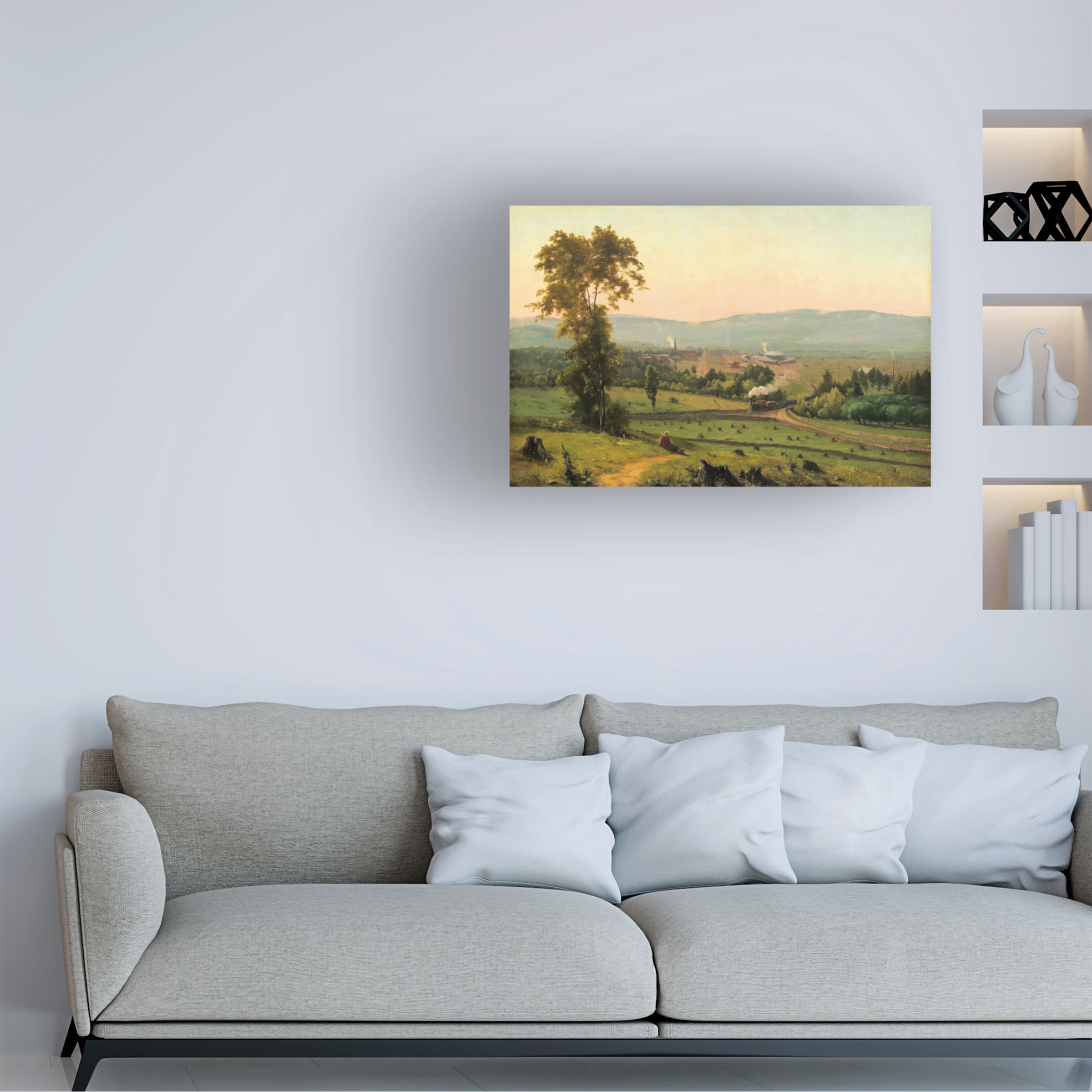 George Inness 'The Lackawanna Valley' Canvas Art
