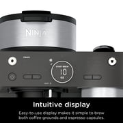 Ninja Prestige Dual Brew System 12-Cup, Built-In Milk Frother, Nespresso Capsule Compatible, CFN600WM, Black
