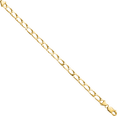 thumbnail image 3 of 10K Solid Yellow Gold Link Chain Bracelet, 3 of 4