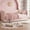 Pink, variant on avobird Cozy Gingham Daybed with Trundle Twin Size Sofa Bed for Living Room, Sleeper Sofa with USB Port and Adorable Wave Shaped, Linen Fabric, Pink