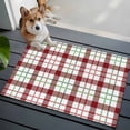 thumbnail image 3 of Rectangle Rug 2x3Ft Retro Christmas Red Green Tartan Plaid Soft Indoor Throw Rugs Carpets for Living Dining Bedroom Kids Room Non-Slip Playroom Crawl Rug Floor Mats Retro Farm Lattice, 3 of 9
