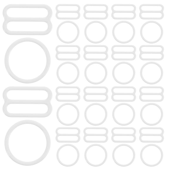 DECORNIJIA Clothes Strap Fastener Bra Hooks Regular Style Alloy Fix Straps for Women 40pcs