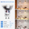 thumbnail image 2 of Ampoule LED GU10, Blanc neutre 4000K, 5W, équivalent 50W lampe halogène, 600LM, Ampoule LED Spot Culot GU10, Non-dimmable, 230V, 120° Larges Faisceaux, Lot de 6 [Classe énergétique D] Kuyhfg Bienvenido a Kuyhfg, 2 of 5