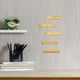 thumbnail image 5 of Etiqueta engomada de la pared de espejo de oro Decoración transparente Superficie suave Efecto reflectante Alta viscosidad Autoadhesivo para baño 10 piezas Noticed HA028369-00, 5 of 7