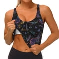 thumbnail image 3 of Balery Lavender Flowers Sujetadores deportivos con espalda cruzada para mujer, acolchados, sin costuras, de alto impacto, ideales para yoga, gimnasio, entrenamiento y fitness.-XX-Large, 3 of 8