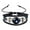 J, variant on Glow In The Dark 12 Time Gem Cowhide Beaded Bracelet Black Crystal Unisex
