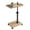 Wood, variant on ManyFun C Shaped Side Table End Table, 360° Swivel and Adjustable Height ,living room and bedroom (Black)