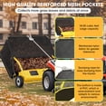 thumbnail image 3 of 42" Tow Behind Lawn Sweeper Leaf Collector Sweeper for Lawn 18.55 Cu. ft Capacity,Yellow, 3 of 7