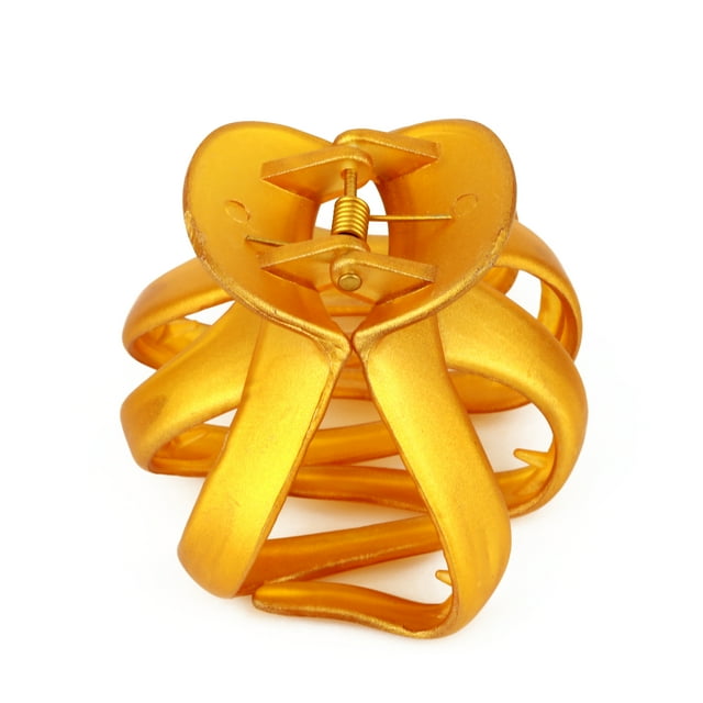 6 PC Golden Color Hair Claw Clip: The Ultimate in Hair Styling! Clips ...