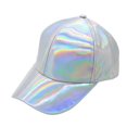 thumbnail image 1 of Fashion Metallic Leather Baseball Cap Hats For Hip-Hop Funky Dance Club Hat ,Premium Material, 1 of 6