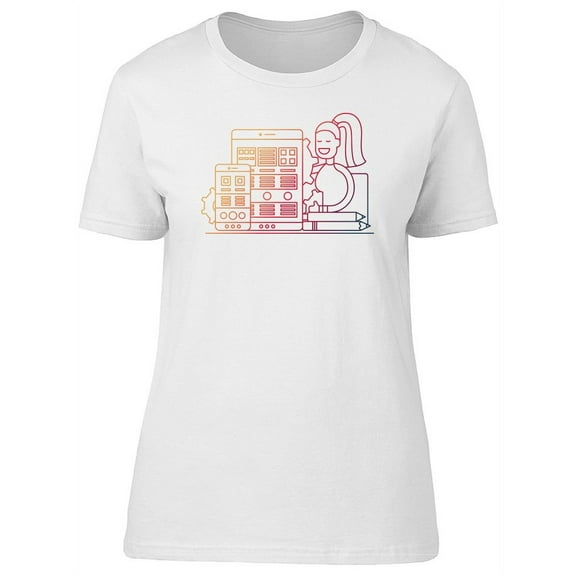 Web Page Optimization Lady Tee Women's -Image by Shutterstock