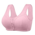 thumbnail image 2 of Daisy Bras for Older Women Front Closure Bralettes No Underwire Wireless Seniors Plus Size Comforable Everyday Bra, 2 of 5