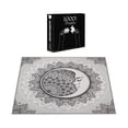 thumbnail image 4 of Ambesonne Mystic Jigsaw Puzzle, Moon Stars Bohemian Pattern, Heirloom-Quality Fun Activity for Family Durable Cardboard, 1000 pcs, White Beige and Black, 4 of 6