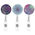 thumbnail image 1 of 3 Pcs Clips de Badge Rotatifs Boucles de Badge Pratiques Porte-Cartes d'Identité Multifonctions, 1 of 8