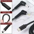 thumbnail image 3 of 0.5FT USB C to DC PD Power Fast Charging Cable, 7.4mmx5mm 65W/18V-20V DC Power Cable, Type C Input 3.25A Adapter Jack Converter for Router, Camera, TV Box, Desk Lamp(Black), 3 of 6