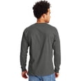 thumbnail image 2 of Hanes Men's Authentic Long Sleeve Pocket Tee, 2 of 5