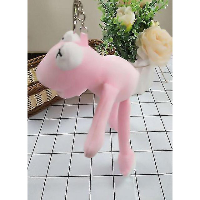 22 cm (rosa) Rana de Barrio Sésamo, juguete de peluche lindo y feo, colgante de llavero de rana, bolsa especial con colgante de rana rosa