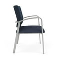 thumbnail image 2 of Pemberly Row Reception Waiting 18.5" Bariatric Chair/Silver Steel/Blue/Blue, 2 of 5