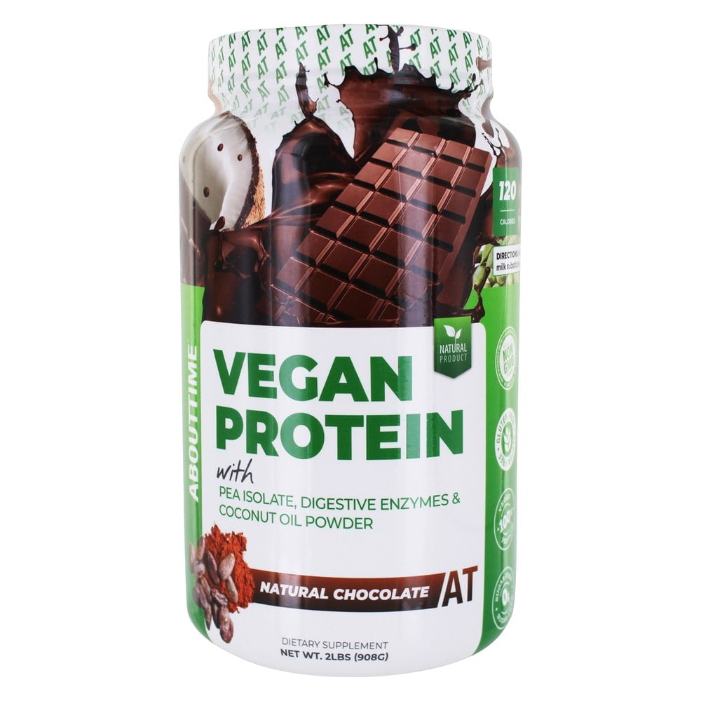 About Time Vegan Protein Natural Chocolate 2 lbs.