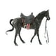 thumbnail image 3 of Figura de caballo articulada de juguete coleccionable, decoración para el hogar negro, 3 of 9