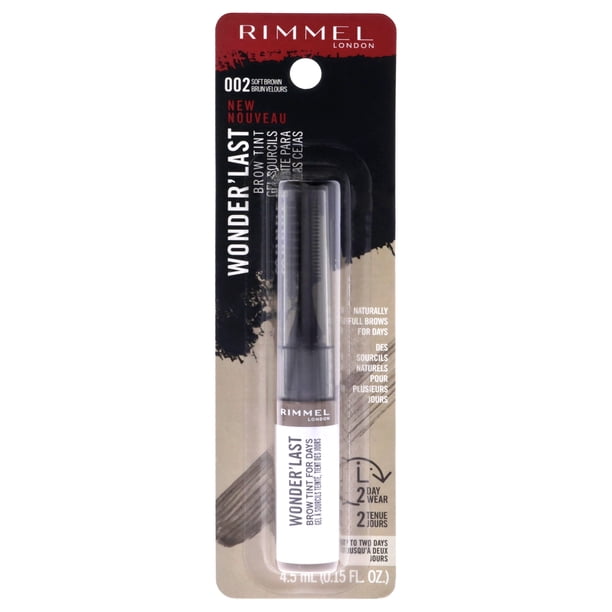 Wonder Last Brow Tint - 002 Soft Brown de Rimmel London para mujeres - 0,15 oz para cejas