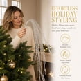 thumbnail image 6 of Cififendec Christmas Large Glitter Tassel Wheat Pick, 35.43", Artificial Hanging Floral Stem with Sparkling Beaded Design for Xmas Tree Arranging, 6 of 7