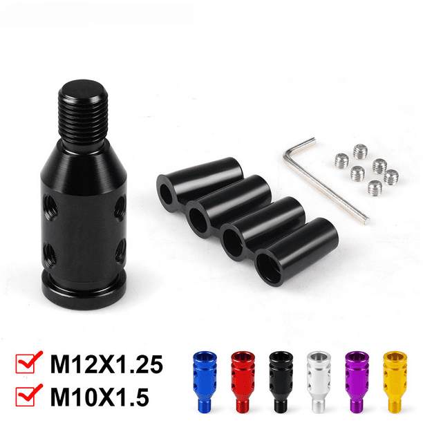 Adaptador de palanca de cambios con convertidor de rosca para cabezal de cambio de coche, diseño altamente compatible M10x1,5 M12x1,25
