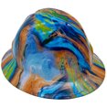 thumbnail image 3 of Oil Spill Design Hydro Dipped Hard Hats Full Brim Style with 4 Pt Suspension, 3 of 5