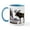 White/Blue Inside, variant on CafePress - Moose Mug - 11 oz Ceramic Mug - Novelty Coffee Tea Cup