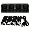 thumbnail image 3 of TFixol 4Pcs 2800mAh Rechargeable Cells and Wii Cell Charge Dock Stand for Wii Remote Switch Accessory, 3 of 5