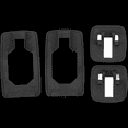 thumbnail image 2 of Juego de 4 Sellos para Manijas de Puerta de Vehículo, 2 of 9