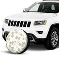 thumbnail image 2 of Kll Vintage Stylized White Color Tire Cover,Universal Wheel Tire Cover For Trailer, Rv, Suv, Truck,Camper And Many Vehicle,(16 Inch), 2 of 7