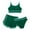 c-Dark Green, variant on LUOGENLI Girls Swimsuit Cover up Pants Kids Girls Bikini Swimsuits with Shorts 3 Piece Bikini Sets Sport Bathing Suits Girls Swimsuits Size 14-16 Rash Guard Set 9-10 Years