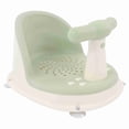 thumbnail image 1 of Silla de ducha para bebés plegable, suave, con asa desmontable, de polipropileno, resistente a la piel, para baño, color verde, 1 of 14