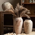 thumbnail image 4 of Rustic Distressed Ceramic Vase | 7.9" Tall Decorative Flower Vase for Home Decor, Living Room, Entryway | Handcrafted Earthy Finish, 3.9" Opening  No-Hole Design, Suitable for Dried Flowers and Hydro, 4 of 5